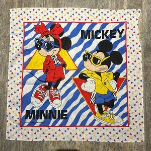 Vintage Walt Disney Mickey Minnie Mouse 1989 Bandana
